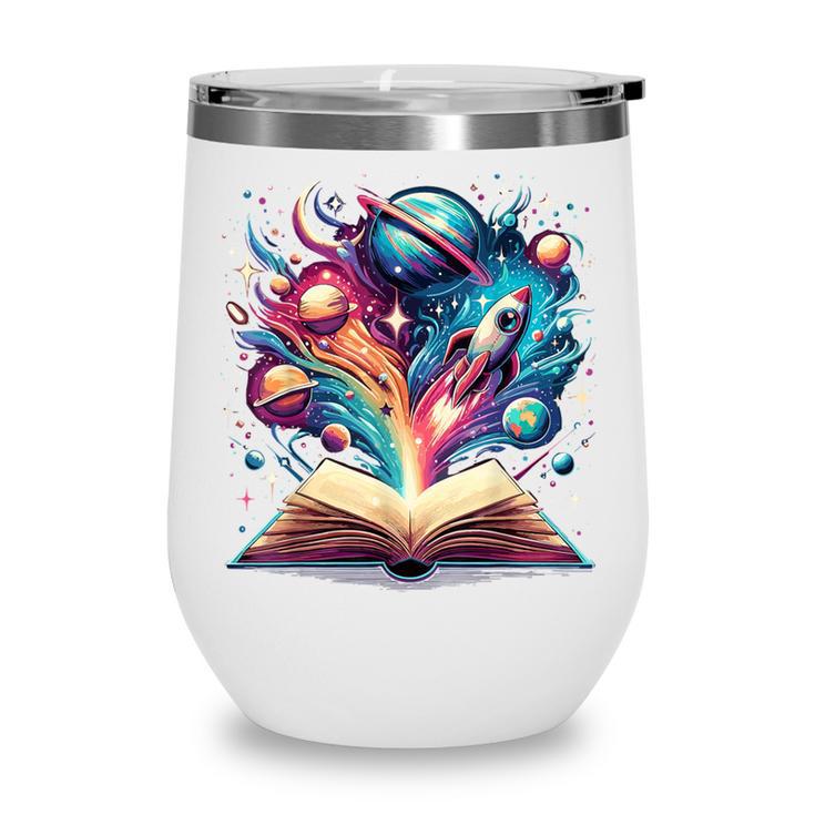 Astronomy Space Lover Books Bookworm Wine Tumbler