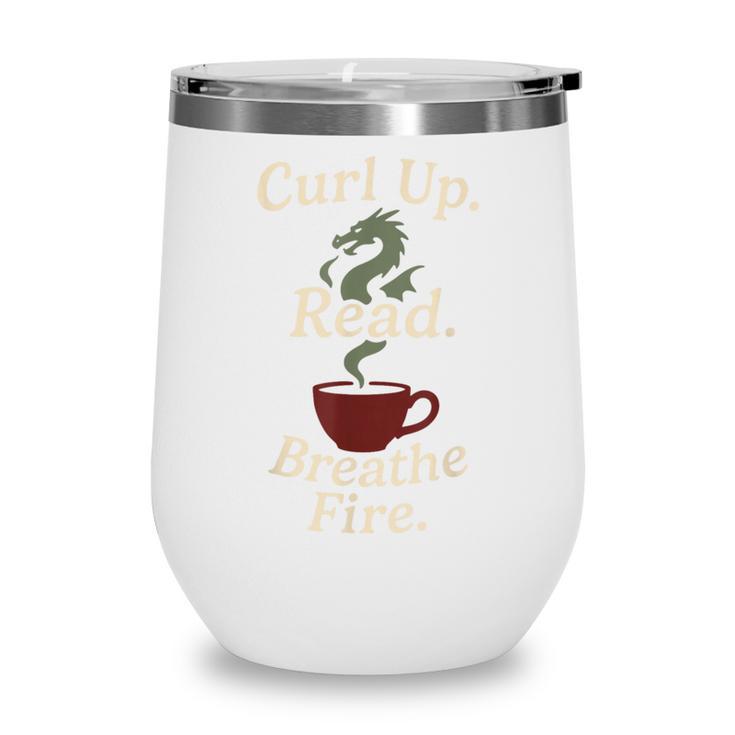 Book Dragon Fantasy Reader Cozy Reading Book Lover Dragon Wine Tumbler Book Dragon Fantasy Reader Cozy Reading Book Lover Dragon Wine Tumbler