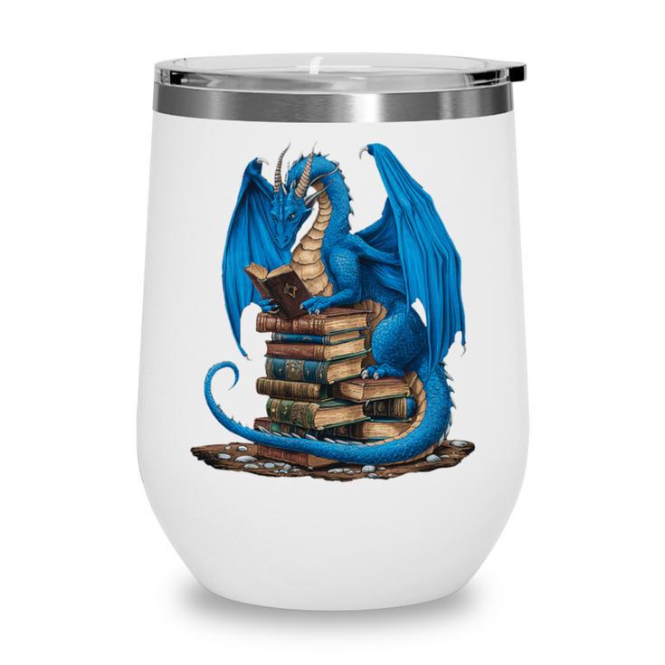 Book Lover Bookworm Reading Books Dragon Premium Tri-Blend Wine Tumbler