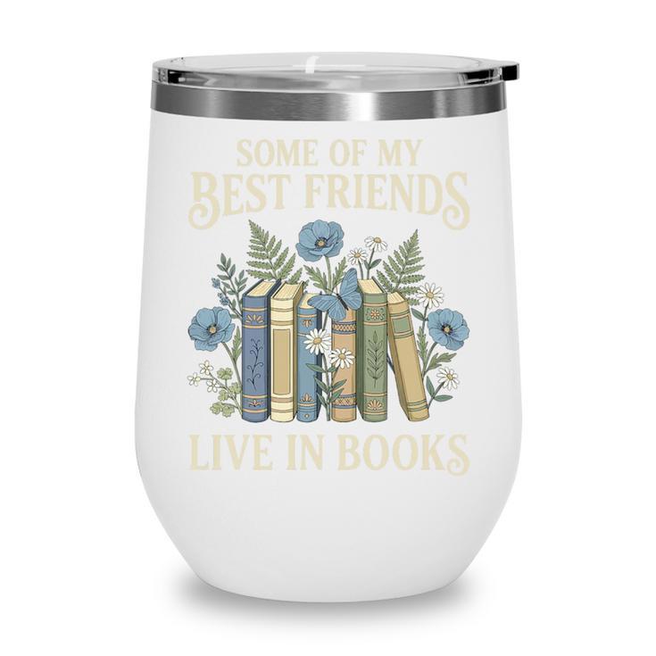 Book Lover Vintage Botanical Friends Premium Tri-Blend Wine Tumbler