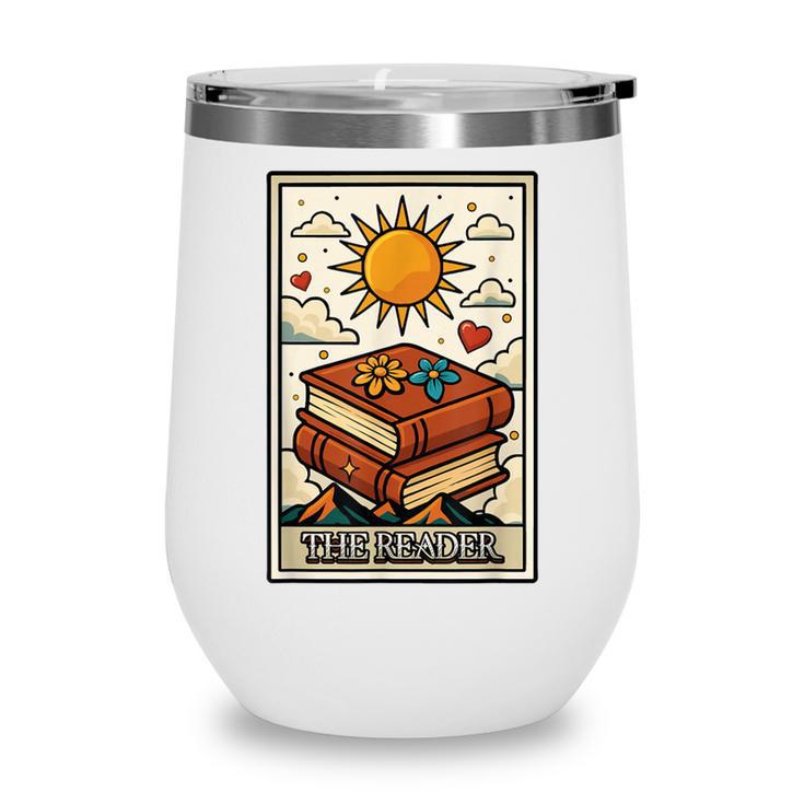 Book Reading Tarot Card The Reader Wine Tumbler