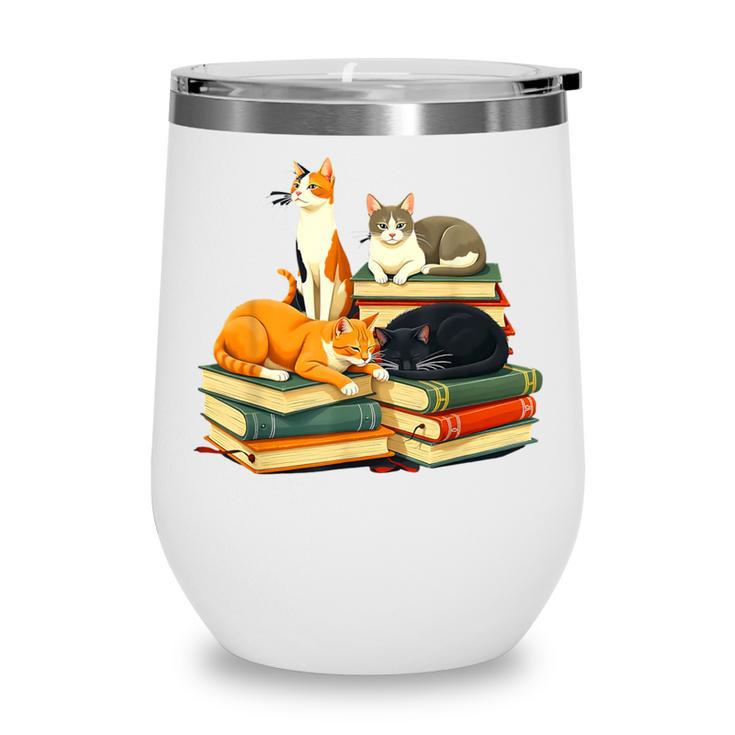 Bookish Cat Lover Cute Reading Squad Books & Kittens Love Wine Tumbler Bookish Cat Lover Cute Reading Squad Books & Kittens Love Wine Tumbler