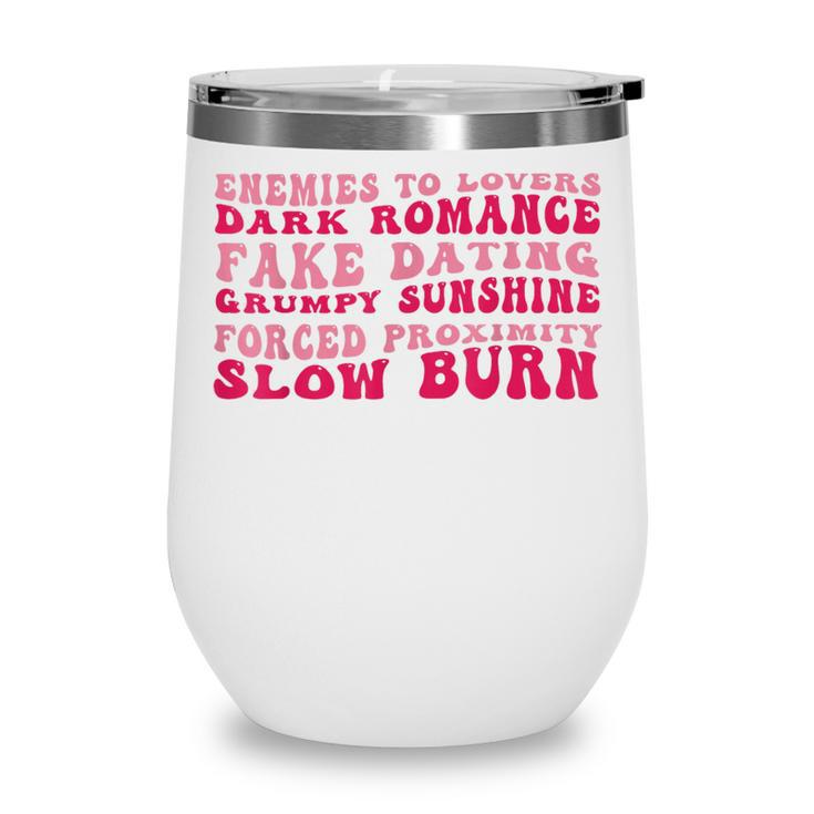 Bookish Romance Tropes Book Club Reader Spicy Book Lover Wine Tumbler Bookish Romance Tropes Book Club Reader Spicy Book Lover Wine Tumbler