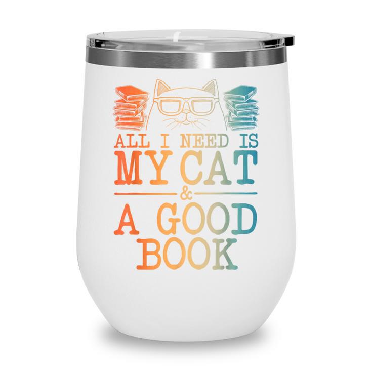 Cat & Book Art For Men Women Cat Librarian Novel Book Lover Wine Tumbler Cat & Book Art For Men Women Cat Librarian Novel Book Lover Wine Tumbler