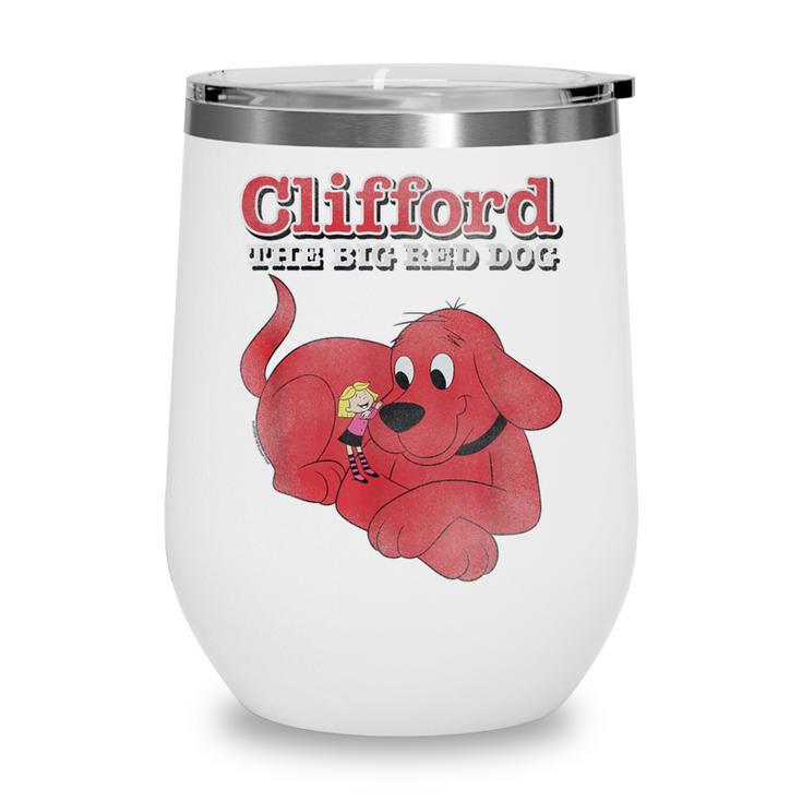 Clifford The Big Red Dog Clifford And Emily Book Cover Wine Tumbler