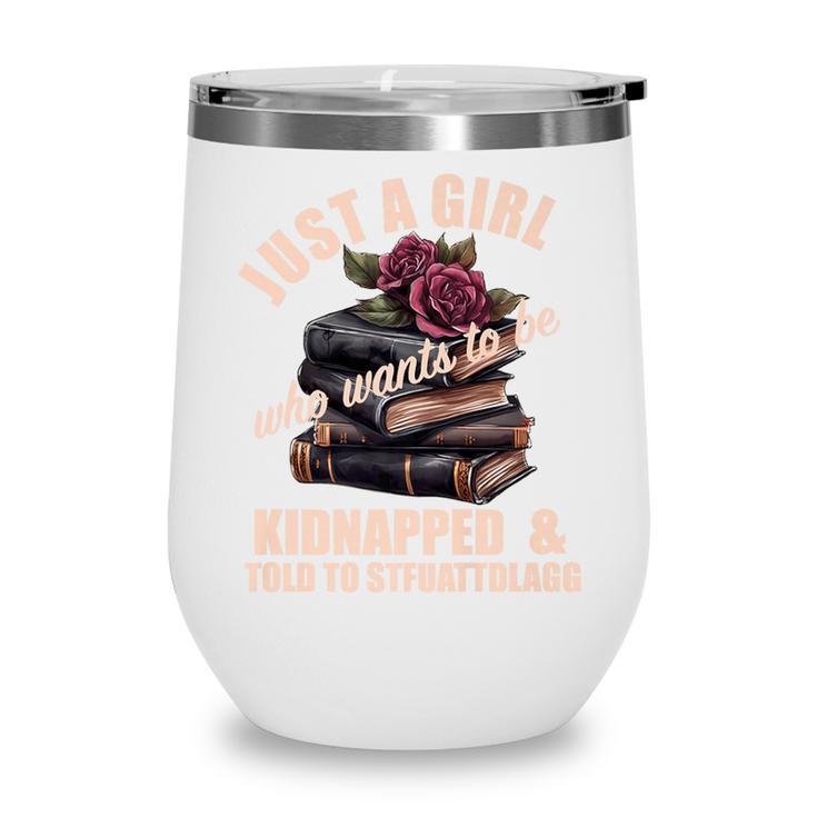Dark Romance Women Told To STFUATTDLAGG Smutt Book Merch Premium Wine Tumbler
