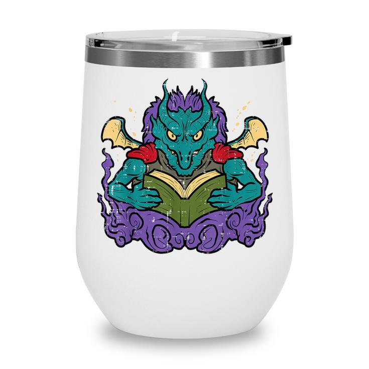 Dragon Read Reading Librarian Book Across America Kids Wine Tumbler Dragon Read Reading Librarian Book Across America Kids Wine Tumbler