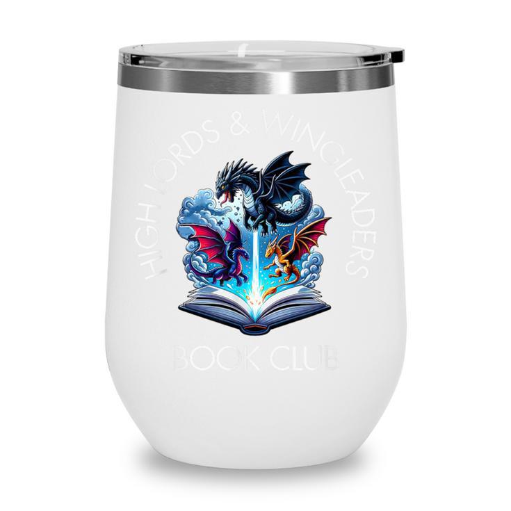 High Lords & Wingleaders Book Club Fantasy Storm Dragon Wine Tumbler