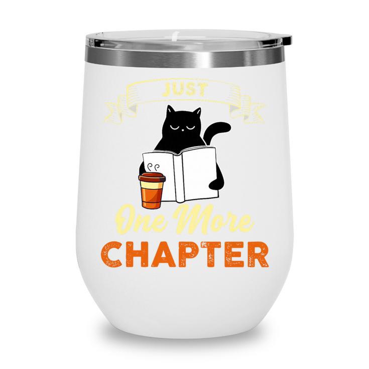 Just One More Chapter Fun Cat Coffee Reading Book Premium Tri-Blend Wine Tumbler