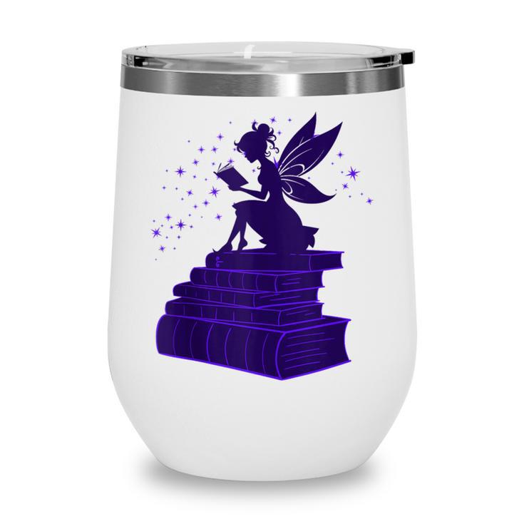 Kawaii Fairy Bookish Book Lover Library Read Wine Tumbler