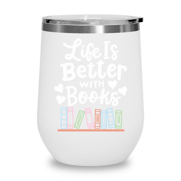 Librarian Library Books Reading Reader Wine Tumbler
