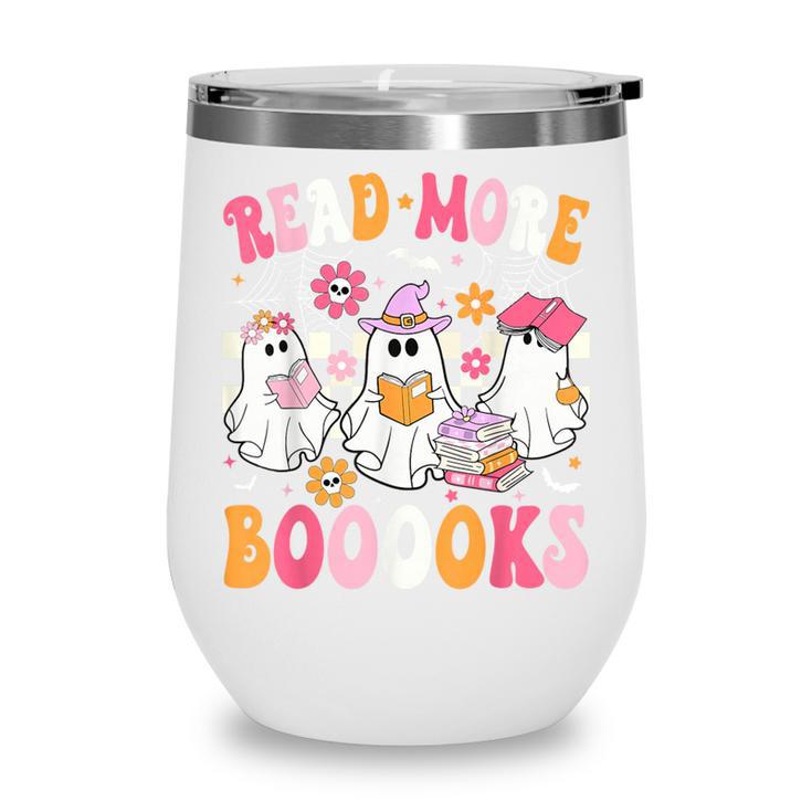 Read More Books Ghosts Reading Book Teacher Halloween Wine Tumbler