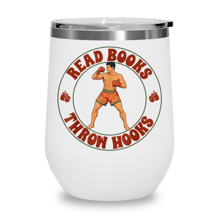 Reading Book Lover Boxer Boxing Lover Read Books Throw Hooks Wine Tumbler