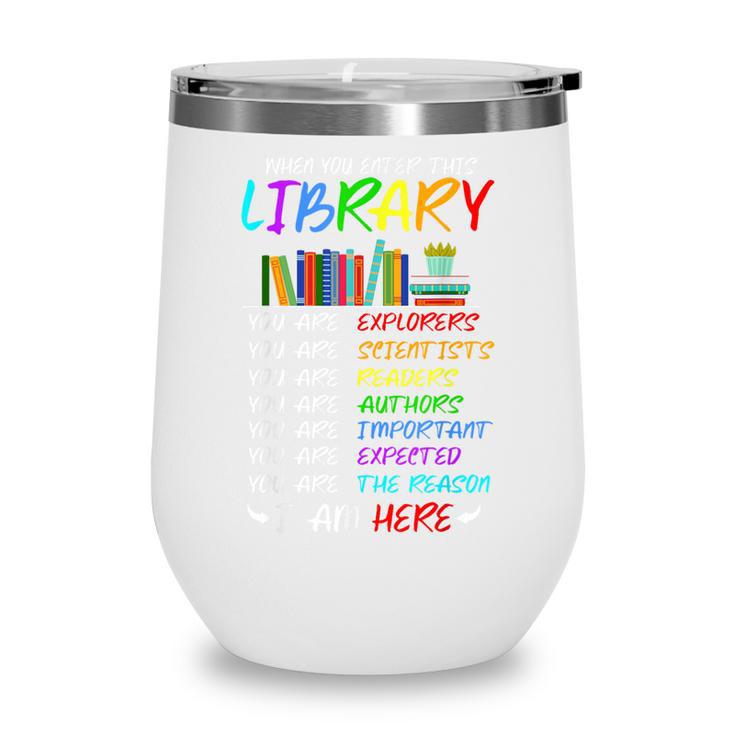 Retro Librarian Book Reader Library Book Reading Wine Tumbler
