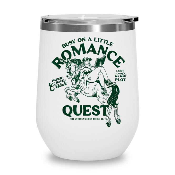 Romance Novel Smut Book Lover Bookish Bibliophile Wine Tumbler