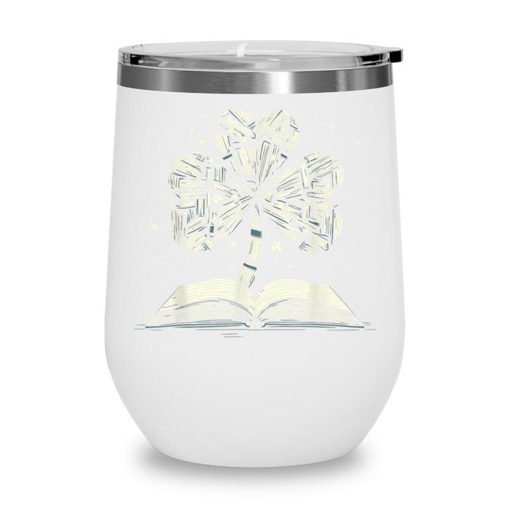 Shamrock Books St Patricks Day Bookworm Librarian Wine Tumbler Shamrock Books St Patricks Day Bookworm Librarian Wine Tumbler