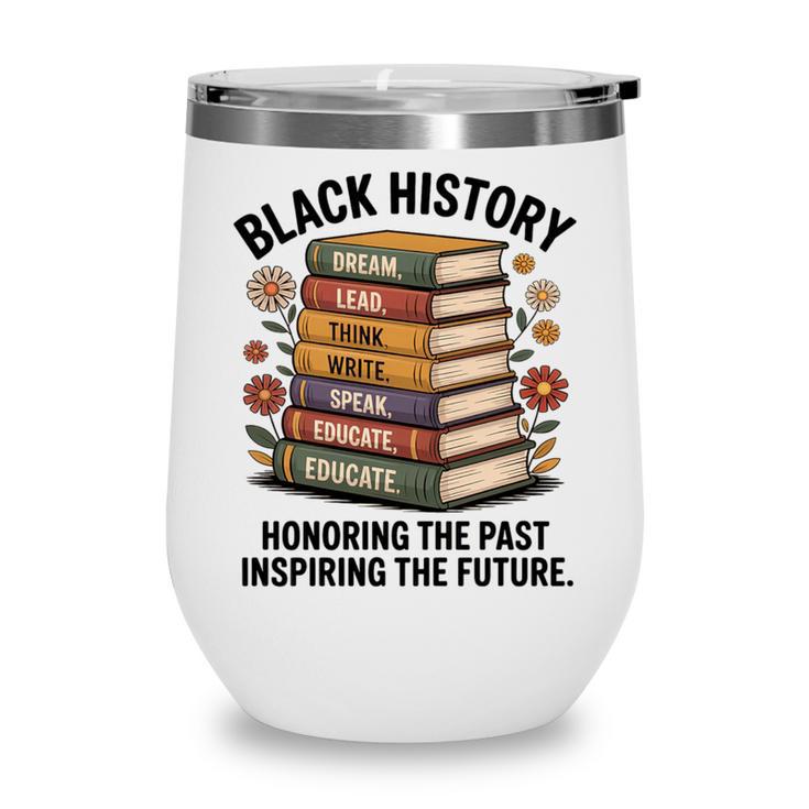 History Month Teacher Reading Book Lover Floral Stack Premium Tri-Blend Wine Tumbler