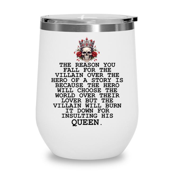 In My Villain Era Dark Romance Smutty Books Lovers Smut Book Wine Tumbler