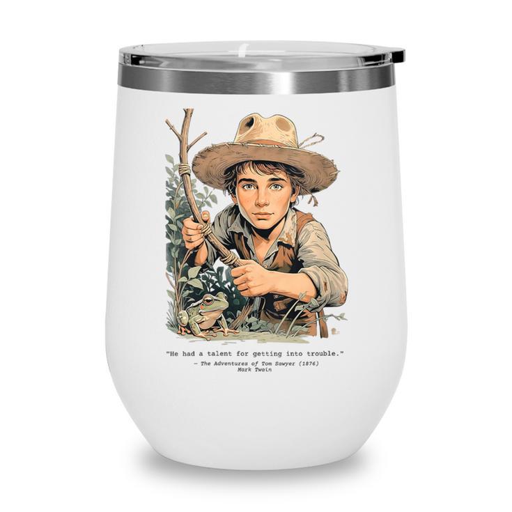 Vintage Children's Books The Adventures Of Tom Sawyer 1876 Wine Tumbler
