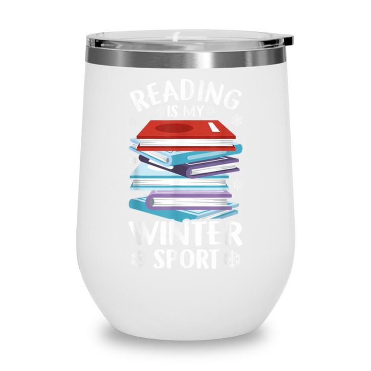 Winter Reading Book Bookworm Winter Wine Tumbler
