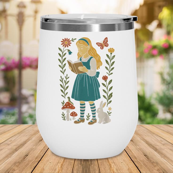 Alice In Wonderland Book Lover Lewis Carroll Rabbit Wine Tumbler Alice In Wonderland Book Lover Lewis Carroll Rabbit Wine Tumbler