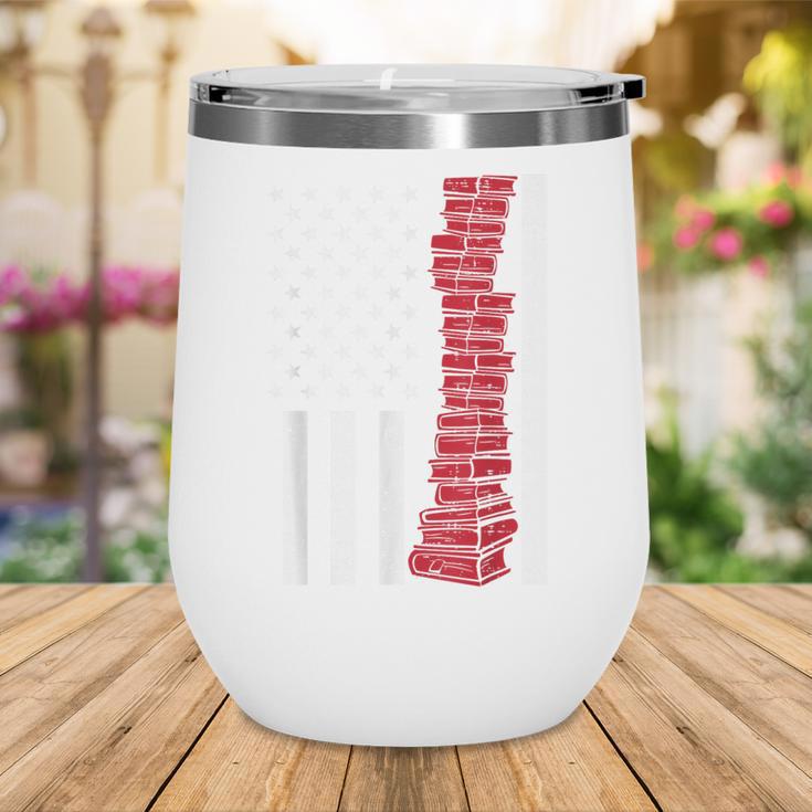 America Flag Read Book Reading Librarian Men Women Kids Wine Tumbler America Flag Read Book Reading Librarian Men Women Kids Wine Tumbler