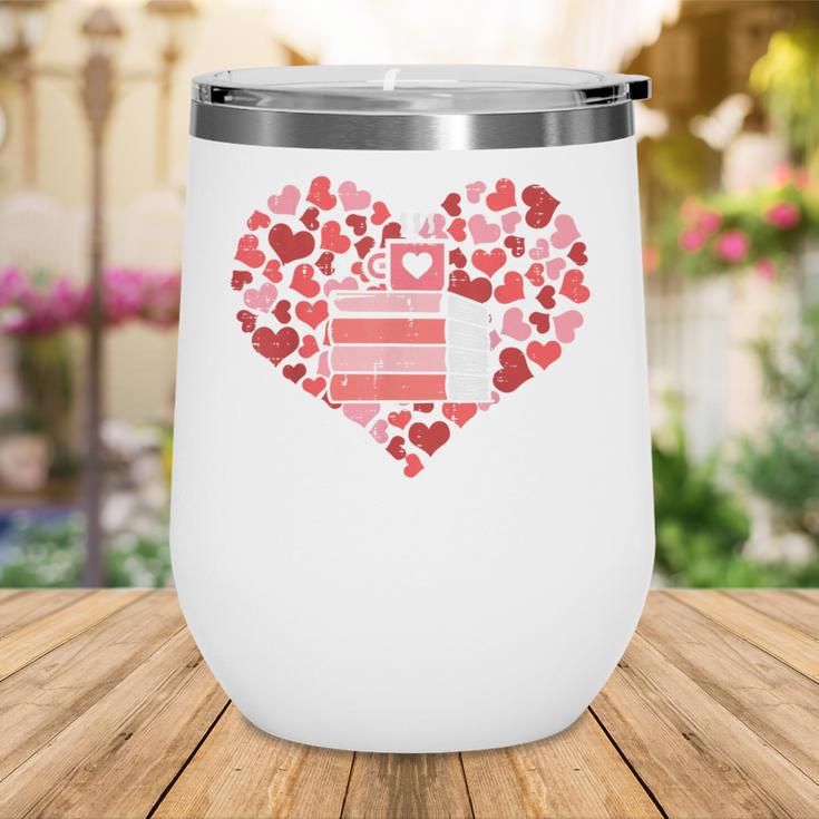 Book Heart Cute Read Book Reading Librarian Across America Wine Tumbler Book Heart Cute Read Book Reading Librarian Across America Wine Tumbler