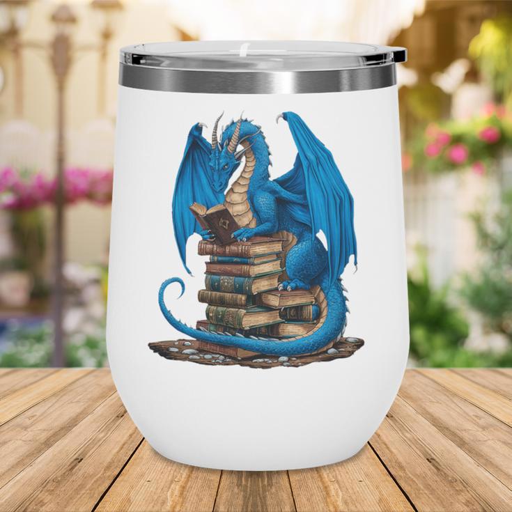 Book Lover Bookworm Reading Books Dragon Premium Tri-Blend Wine Tumbler