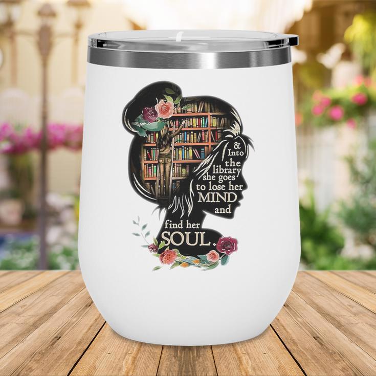Book Reading Bookworm Book Lover Women Kids Girls Librarian Wine Tumbler