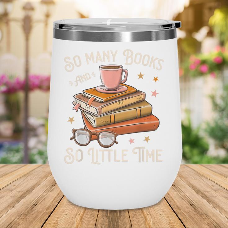 Book Reading Kafee Librarian Vele Books And Little Time Wine Tumbler