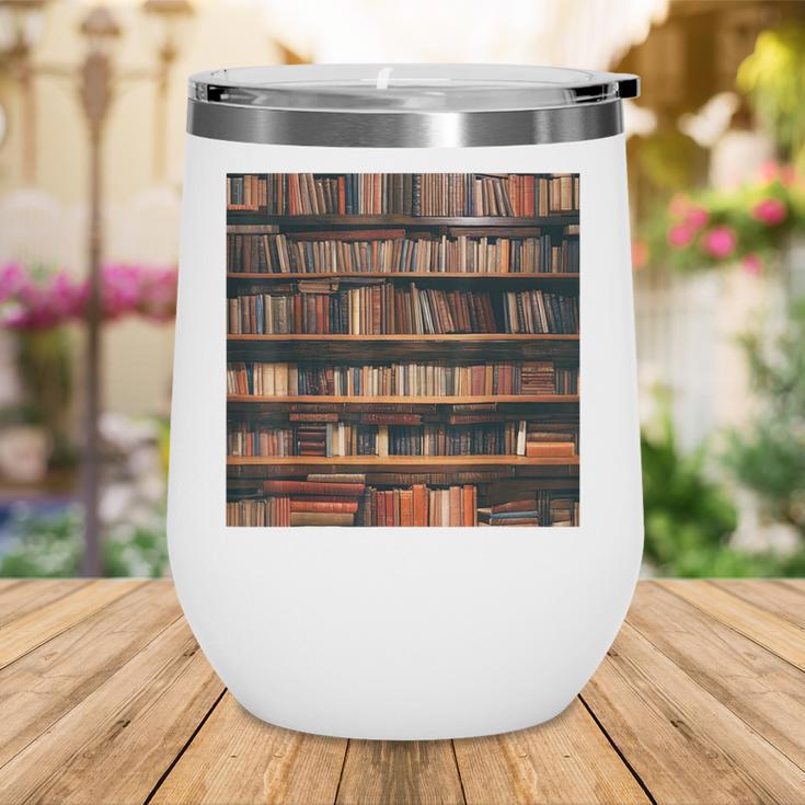 Book Book Shelves Library Wine Tumbler