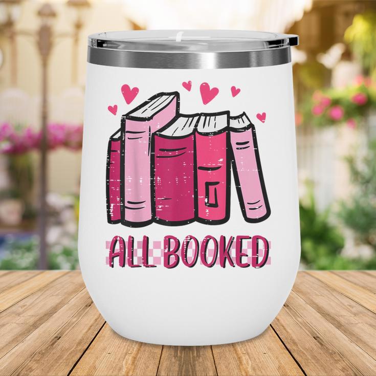 All Booked Read Book Reading Librarian Men Women Kids Wine Tumbler