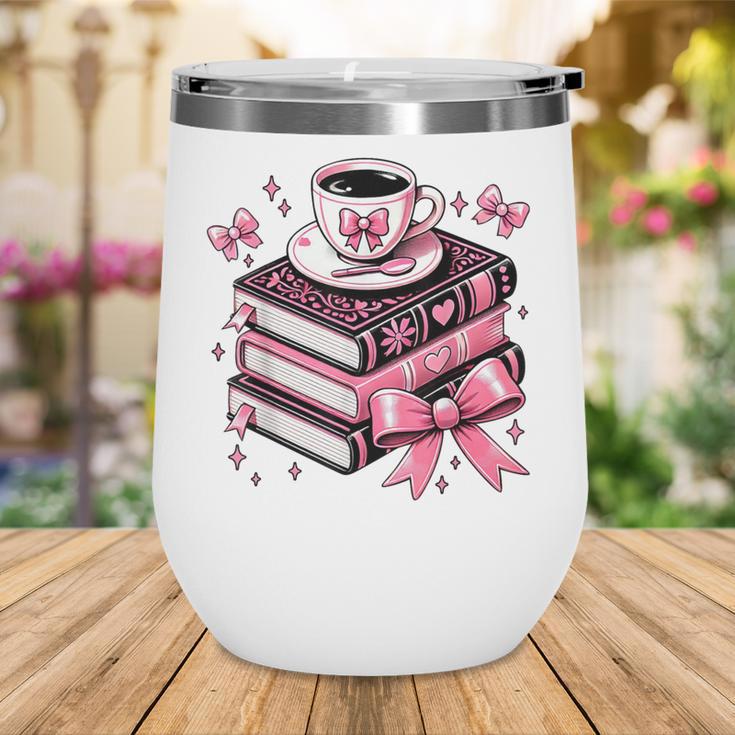 All Booked For Valentine's Teacher Coquette Bow Coffee Book Wine Tumbler