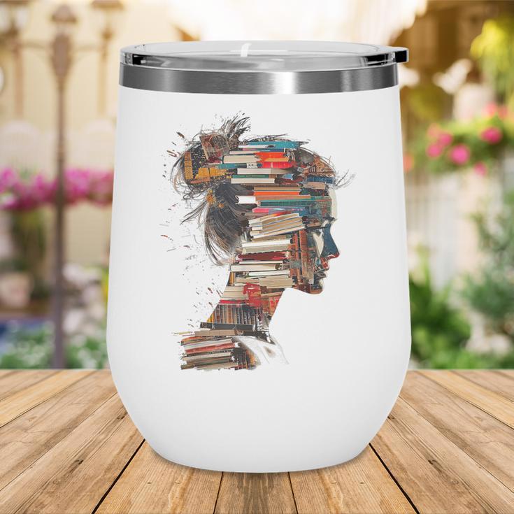 Books Lover Women Art Colorful Drawing Graphic Books Wine Tumbler Books Lover Women Art Colorful Drawing Graphic Books Wine Tumbler