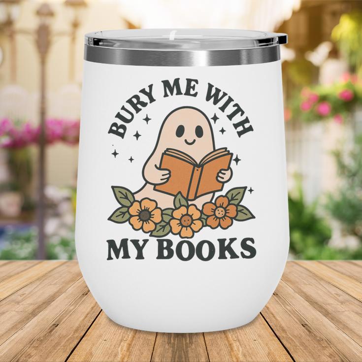 Bury Me With My Books Ghost Tee Wine Tumbler