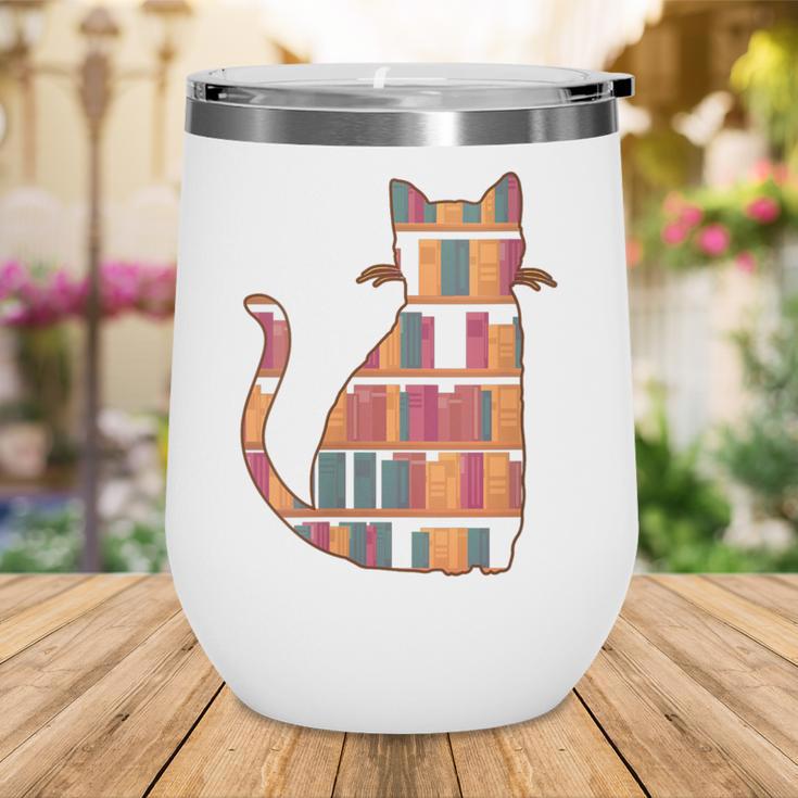 Cats Reading Books Librarian Library Readers Wine Tumbler