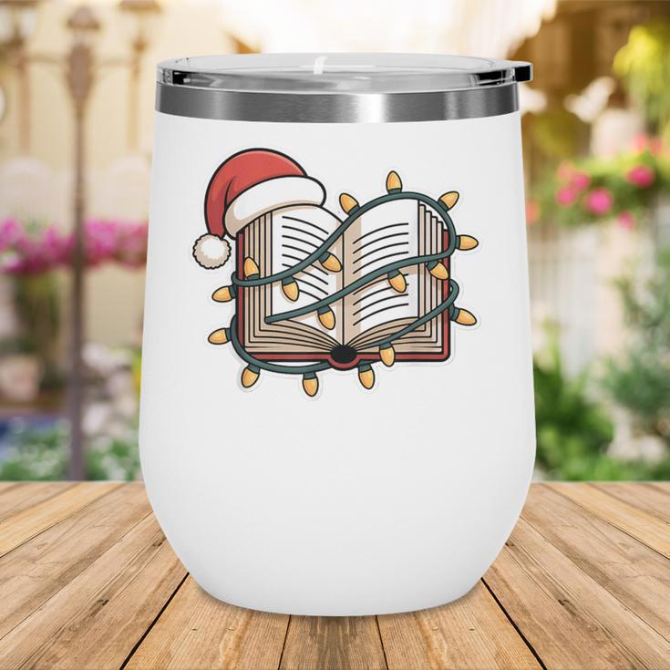 Christmas Book Festive Holiday Xmas Wine Tumbler Christmas Book Festive Holiday Xmas Wine Tumbler