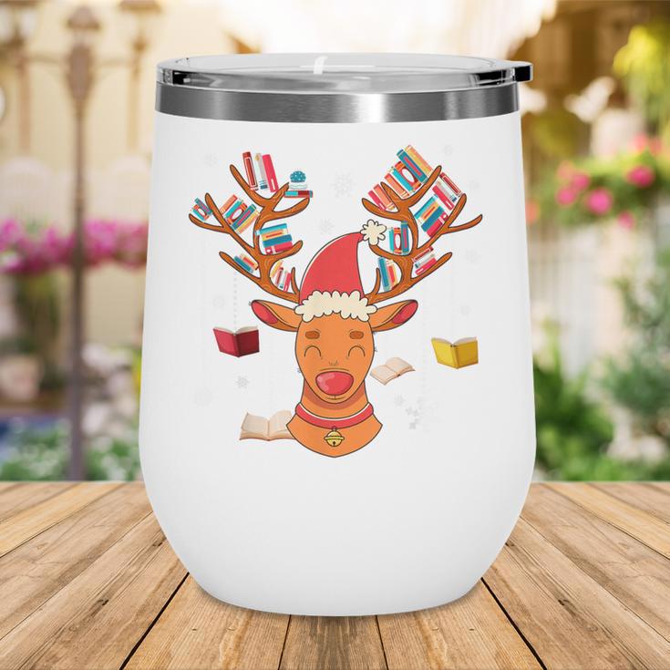 Christmas Librarian Reindeer Xmas Book Teachers Love Reading Wine Tumbler Christmas Librarian Reindeer Xmas Book Teachers Love Reading Wine Tumbler
