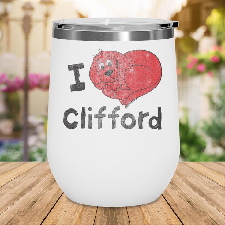 Clifford The Big Red Dog I Heart Clifford Childrens Books Wine Tumbler