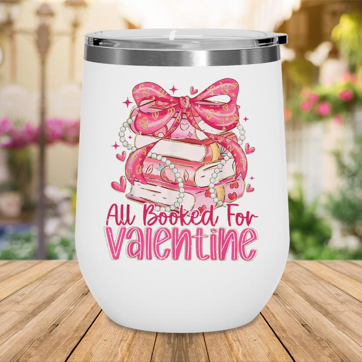 Coquette Bow All Booked For Valentine Book Lover Bookish Wine Tumbler Coquette Bow All Booked For Valentine Book Lover Bookish Wine Tumbler