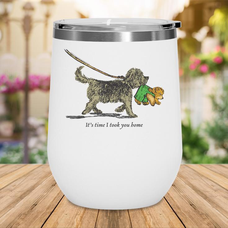 Corduroy Time I Took You Home Teddy Bear Children's Book Wine Tumbler