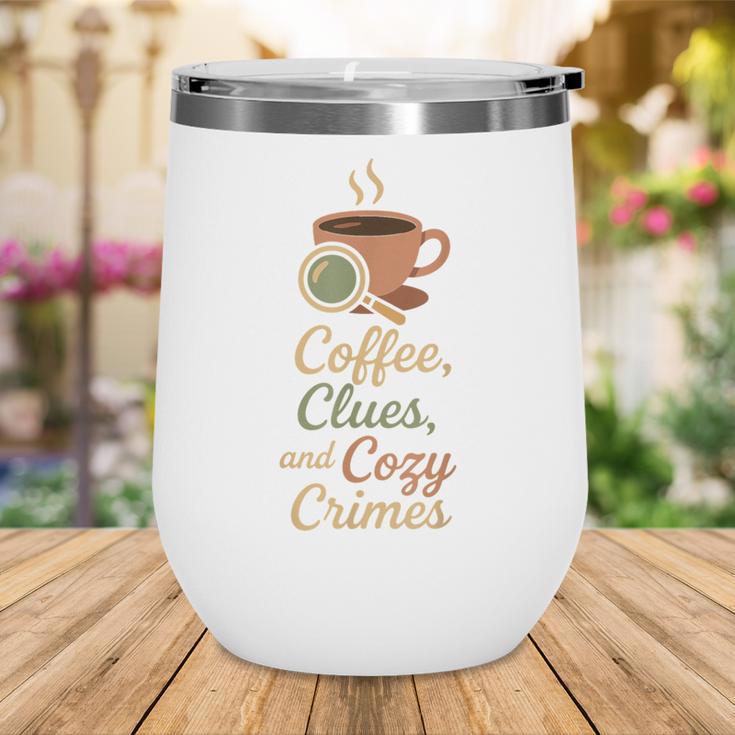 Cozy Crime Club Mystery Reader Bookish Sleuth Wine Tumbler