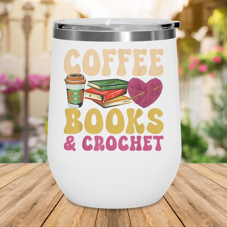 Crochet Coffee Reading Books Crocheter Crocheting Wine Tumbler Crochet Coffee Reading Books Crocheter Crocheting Wine Tumbler