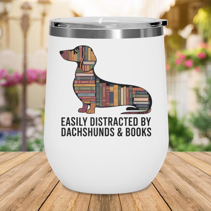 Dachshund Dog Dachshund Decor Books Nerds Dachshund Wine Tumbler