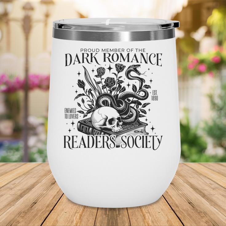 Dark Romance Books Lover Bookish Bookworm Gothic Aesthetic Wine Tumbler