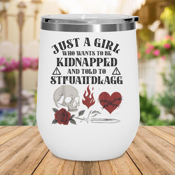 Dark Romance Smutt Book Merch Just A Good Girl STFUATTDLAGG Wine Tumbler Dark Romance Smutt Book Merch Just A Good Girl STFUATTDLAGG Wine Tumbler