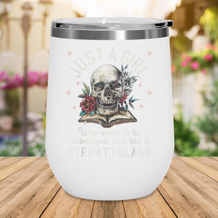 Dark Romance Smutt Book Merch STFUATTDLAGG Good Girl Trigger Wine Tumbler