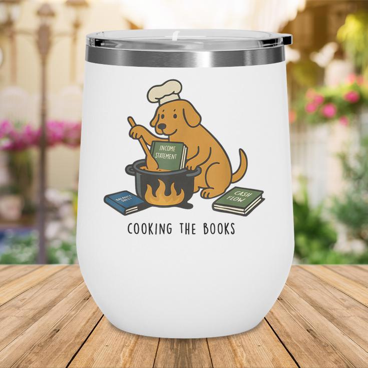 Dog Cooking The Books Wine Tumbler