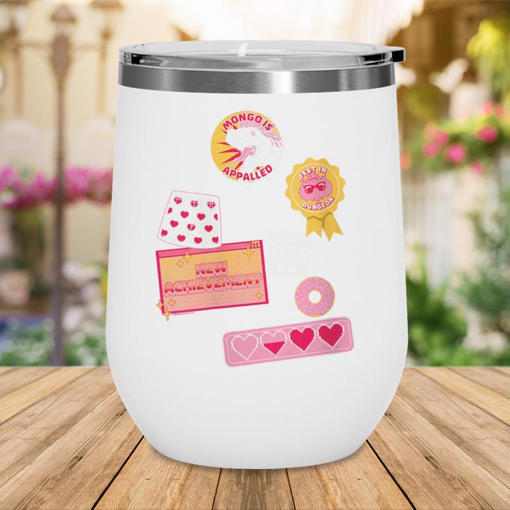 Dungeon Crawler Carl Colorful Sticker Collage LitRPG Book Wine Tumbler Dungeon Crawler Carl Colorful Sticker Collage LitRPG Book Wine Tumbler