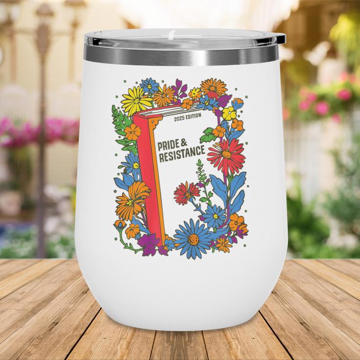 Equal Rights Book Flower Resist Feminist LGBTQ Floral Wine Tumbler Equal Rights Book Flower Resist Feminist LGBTQ Floral Wine Tumbler